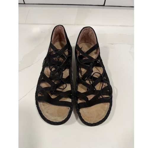 Naot black leather - black,