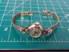 Vintage Ladies 10k Gold Filled Gruen Precision Mechanical Watch 1938 Monogram