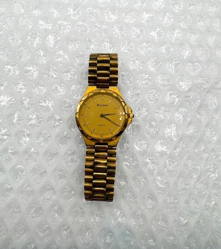 Bulova quartz gold - bulova, watch