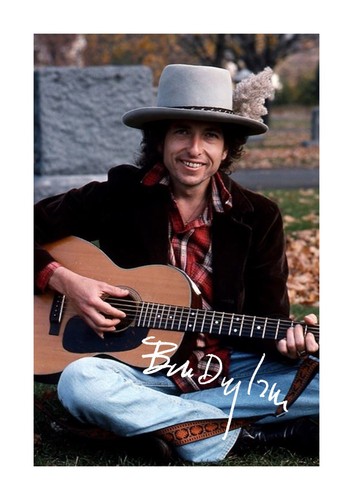 Bob dylan signed mounted - bob, a4