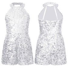 UK Girls Sequins Dance Leotard