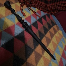 Wooden black   Wand Wicca