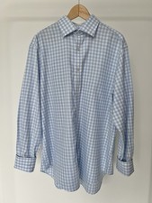 T.M. Lewin Blue Gingham Check