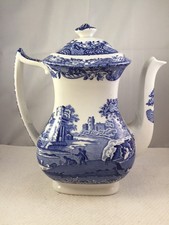 Spode Blue Italian Coffee Pot