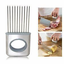 High Quality Stainless Steel Onion Slicer Vegetable Holder Cutter Kitchen Tools