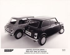 AUSTIN ROVER, LIMITED EDITON MINIS-RED HOT & JET BLACK PERIOD PHOTOGRAPH.