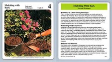 Mulching With Bark #23 Tools - My Green Gardens 1987 Cardmark Card