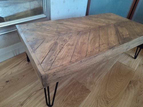 Reclaimed wood herringbone - wood,