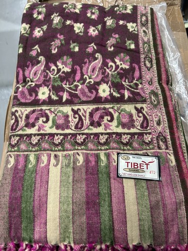 Tibetan yak wool shawl - tibetan,