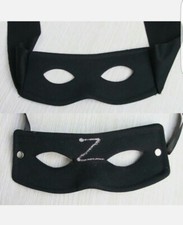 Bandit Zorro Man Eye Mask Masquerade Ball Costume Party Fancy Dress Carnival x 2
