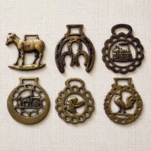 Vintage horse brasses - horse,