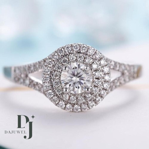 Moissanite double halo - moissanite,