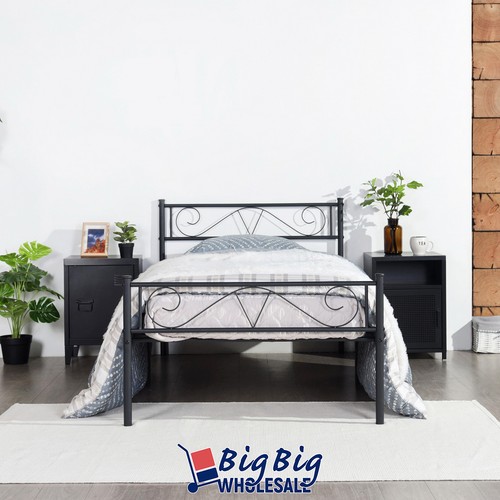 Twin size metal bed frame - metal,