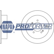 2x Brake Discs Solid For