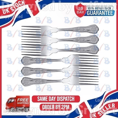 Kings pattern dessert forks - kings,