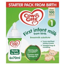 6 x 70ml Cow & Gate 1 First