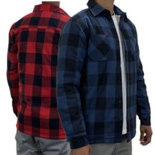 Men's Sherpa Fleece Lined Work Shirt Check 4061 Lumberjack Work Hunting TO CLEAR