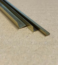 Brass Angle, model making. various sizes 300mm lengths.