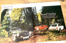 GT6 vs MGB V8 vs TVR TAIMAR - ORIGINAL FRAMEABLE PRESS CAR ROAD TEST REVIEW