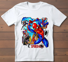 Spiderman Kids T-shirts Cartoon Unisex T shirt Top Tee Gift AV31