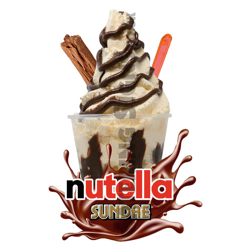 Nutella chocolate sundae - chocolate,