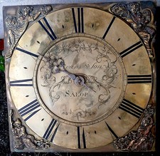vans & Son of Salop 30 HR LONGCASE CLOCK DIAL+movent 11 INCH C 1750