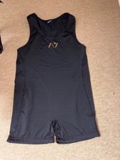 A7 Powerlifting Singlet - XL - Black and Gold