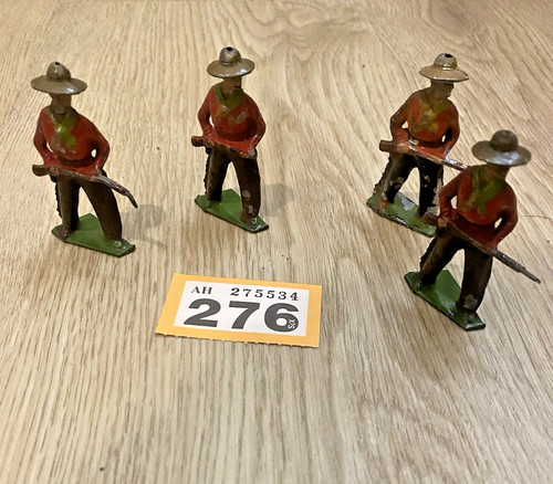 Vintage lead toy cowboys - , x4