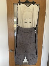 STOKKE XPLORY SPLIT LEG FOOTMUFF /COSYTOES IN GREY MELANGE