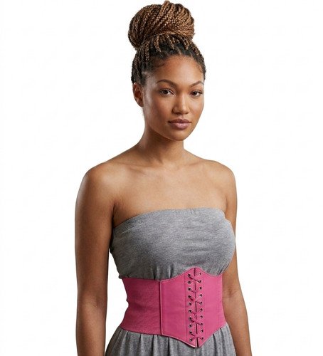 Pink waspie corset - pink, waist