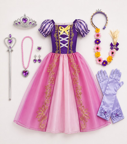 Girls rapunzel violet pink - girls,