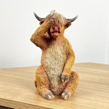 Highland Cow Ornament Statue