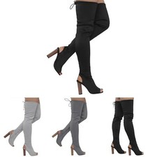 Womens Thigh High Heel Boots