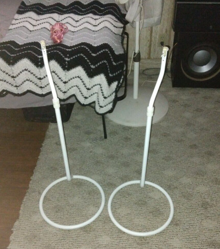 Rare bose white speaker - white, stands
