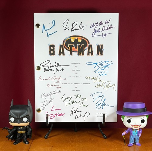 Batman 1989 script cast - 1989, cast-signed