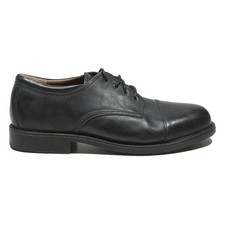 DOCKERS Mens Black Leather Lace-Up Shoes UK 14 Classic Smart Formal Footwear