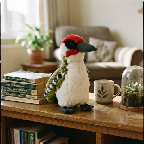 25cm plush green woodpecker - 25cm,