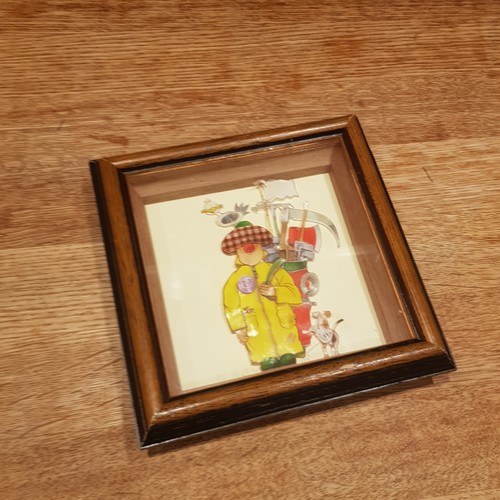 Vintage framed golf caddy - 3d,