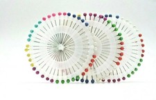 100 Sewing Pins Multicolor Head Pins Straight for Dressmaker Jewelery Decoration