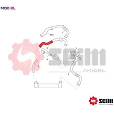 CHARGE AIR HOSE 981527 FOR RENAULT SCENIC/GRAND/III FLUENCE MEGANE/Grandtour