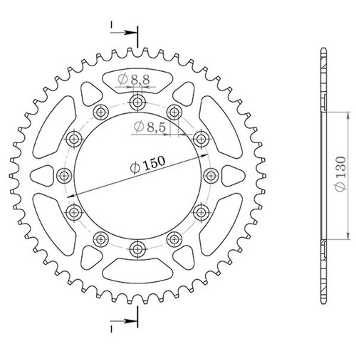 Aluminum sprocket pitch 520 - sprocket,