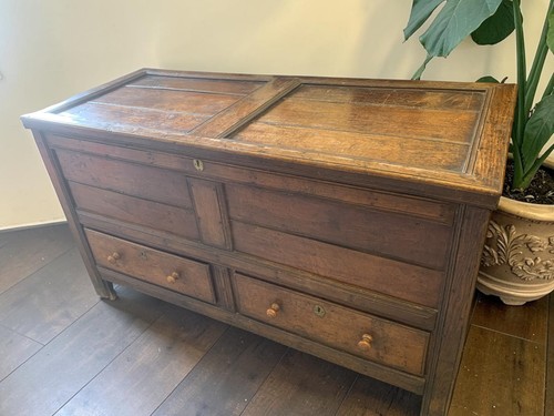 Antique georgian oak mule - georgian,