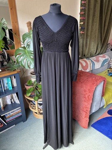 Biba black crochet bodice maxi - biba,