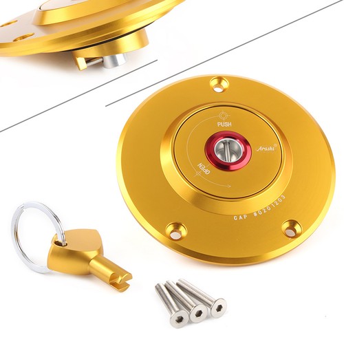 Gold gas fuel tank cap - gas, +