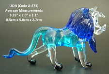 Turquoise Glass LION Beautiful