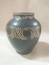 Pearsons Of Chesterfield Large Vase  Sgraffito Design John Spencer c.1950's