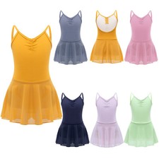 Kids Girls Sleeveless Skirted