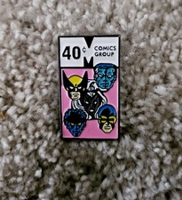 Rare Comic Heroes Enamel Pin