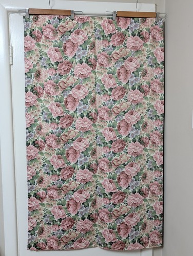Pair vintage chintz floral - pair,