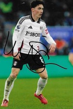 HARRY WILSON - SIGNED 6 X 4 INCH FULHAM 2024/25 HOME KIT PHOTO - Wales+